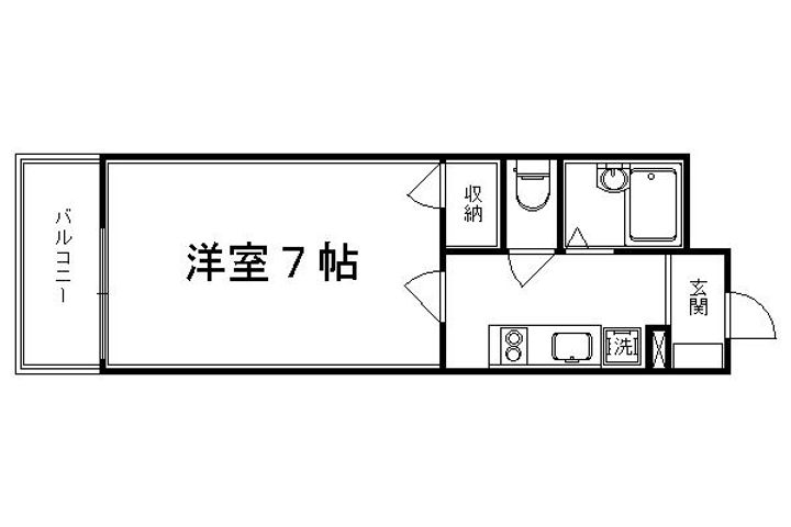レオパレス東山山麓の間取り