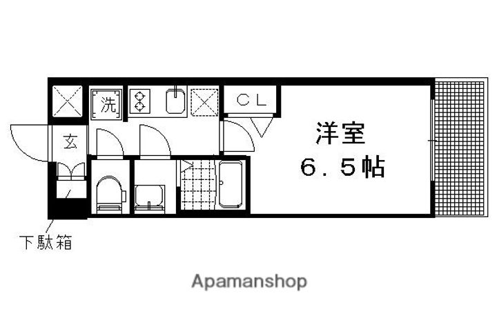 プレサンス京都二条 京華309の間取り