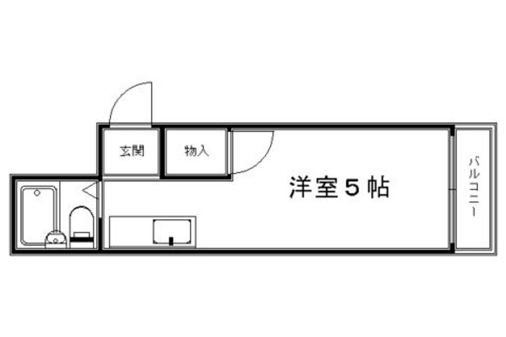 京都府京都市上京区役人町の賃貸マンションの間取り
