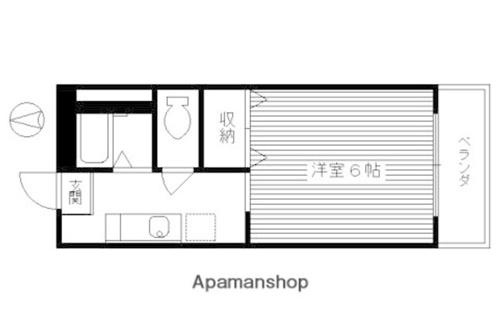 京都府京都市東山区今熊野南日吉町の賃貸アパートの間取り