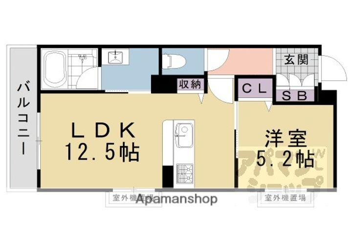 ヴェスプッチ二条城302の間取り