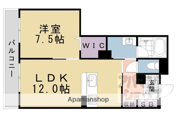ヴェスプッチ二条城303の間取り