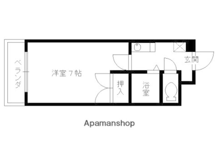 京都府京都市上京区泰童片原町の賃貸マンションの間取り