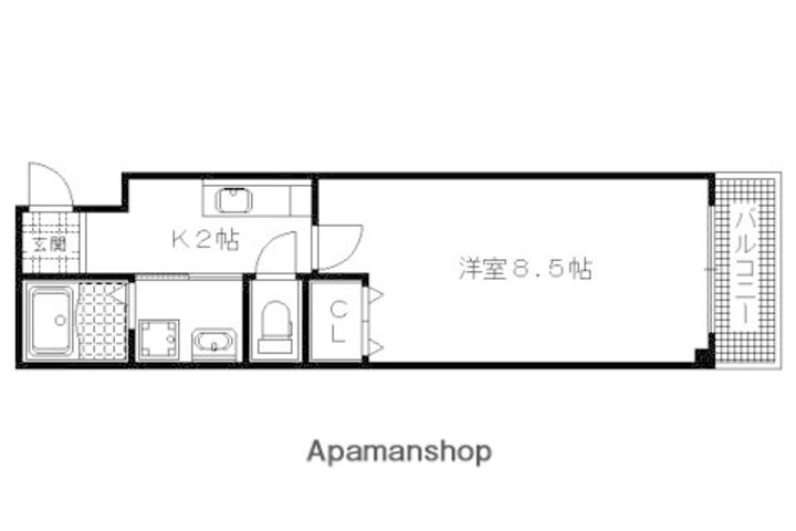 MESA VERDE 西陣205の間取り