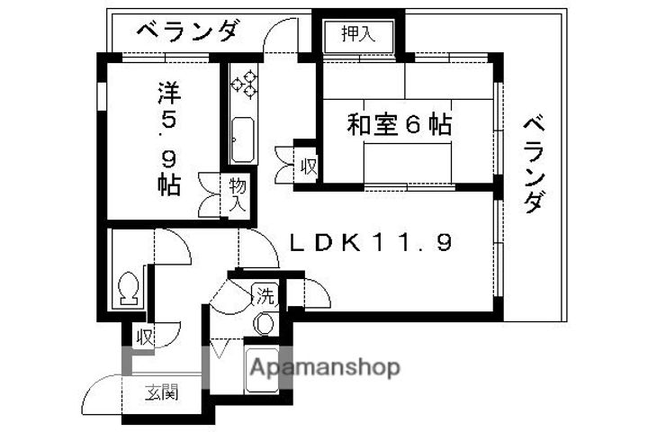 メゾン・ドゥ・リベルテ105-Aの間取り