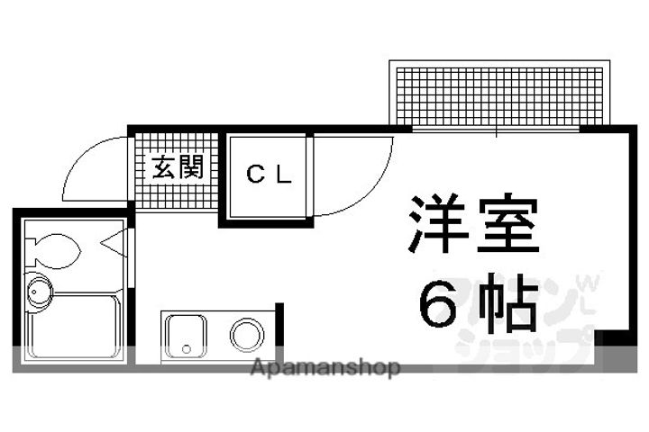 メゾン紫野305の間取り