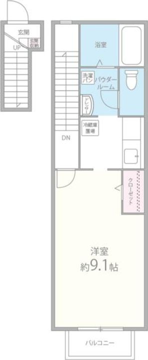 エストゥディオ西泉堂の間取り