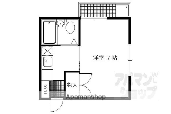 ビバ芦山寺103の間取り