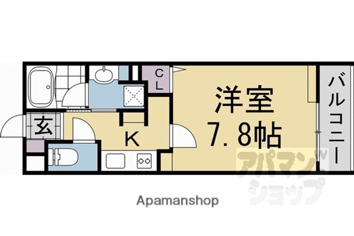 THE ROSE RES 一乗寺の間取り