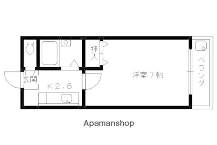 シェモア衣笠304の間取り