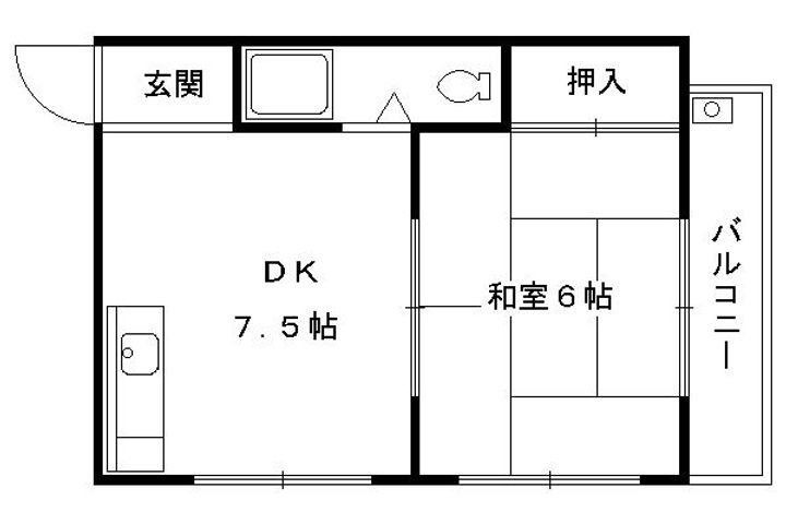 光マンション303の間取り