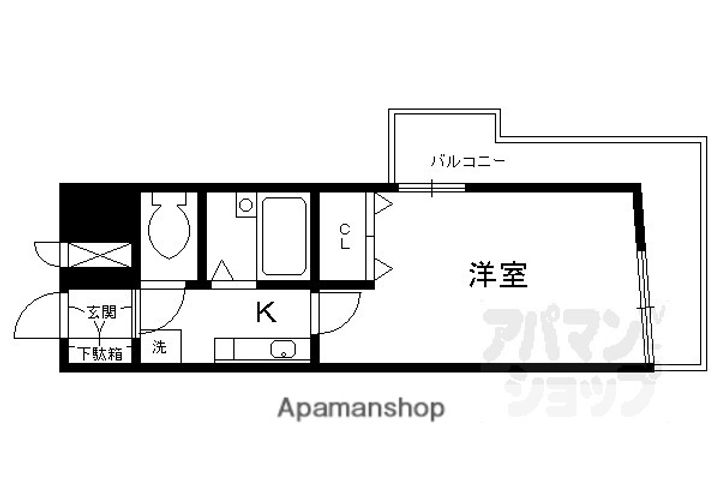 SIX BIJOUX 堺町六角401の間取り