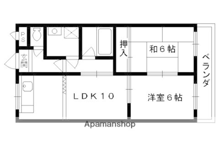ブリンダルダイキ2Cの間取り