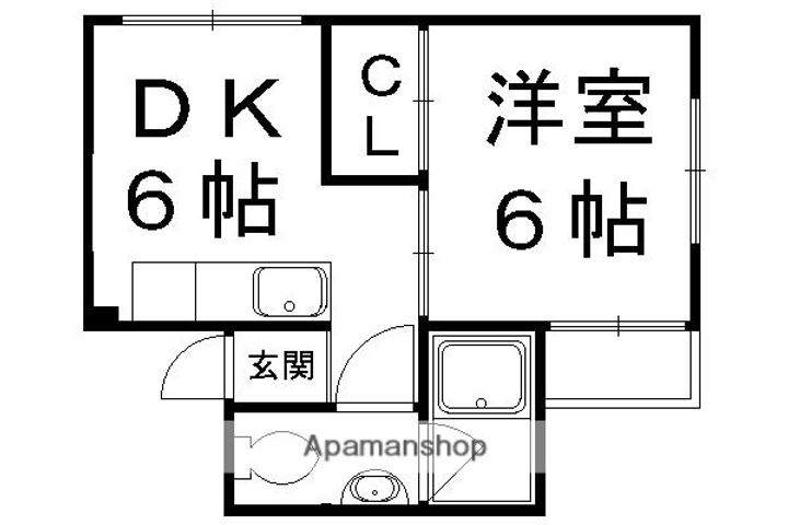 御土居マンション310の間取り