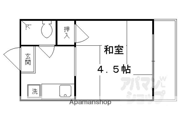 コーポ御園401の間取り