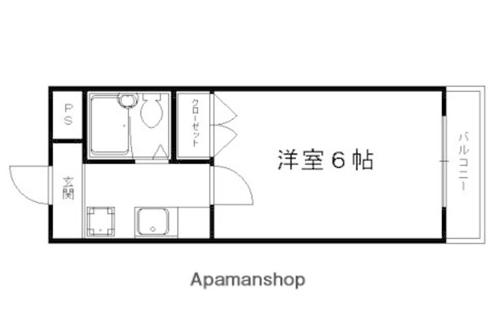 衣笠ホワイトハイム302の間取り