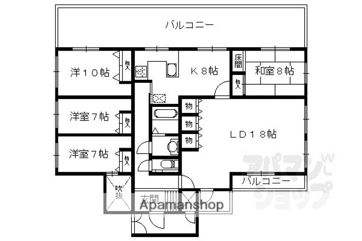 サンシティドムス鴨川306の間取り