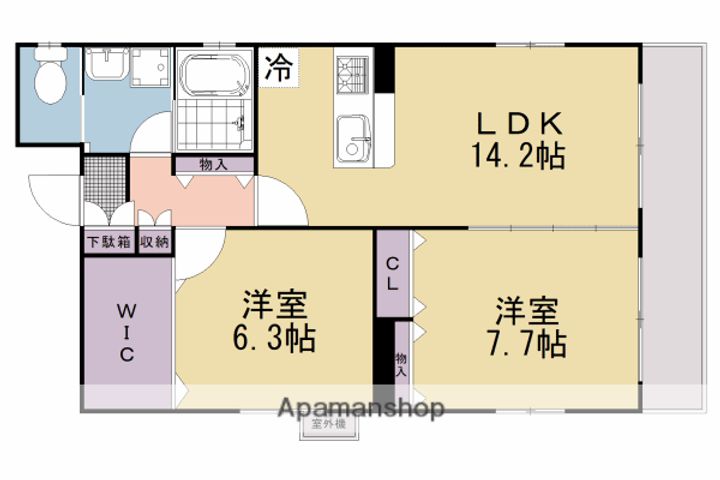 EXCEED二条高倉401の間取り