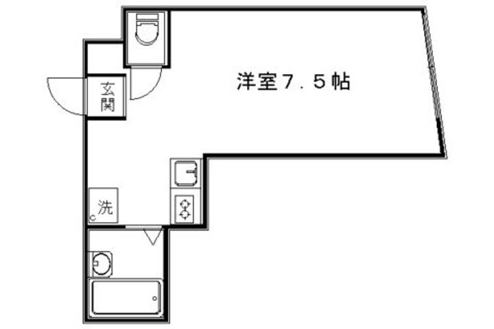 京都府京都市上京区西町の賃貸マンション315の間取り