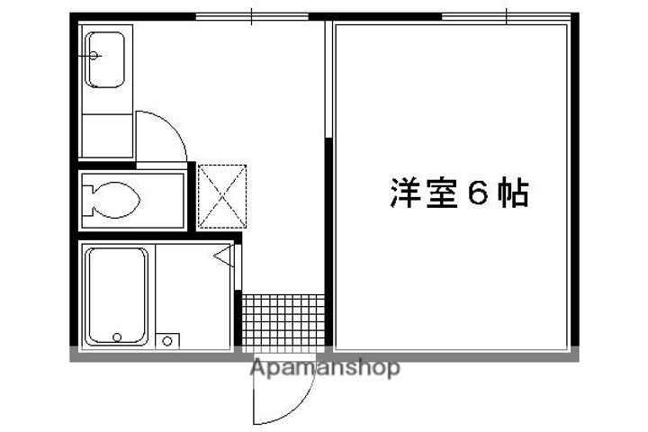 京都府京都市上京区西町の賃貸マンション210の間取り