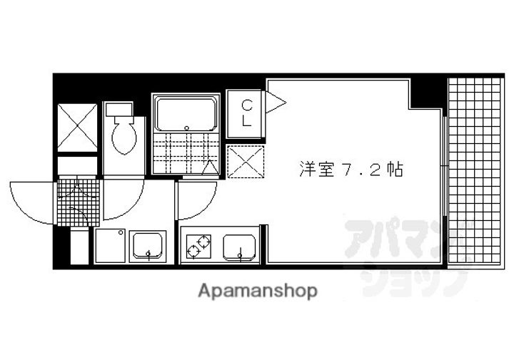 アスヴェル京都東堀川205の間取り