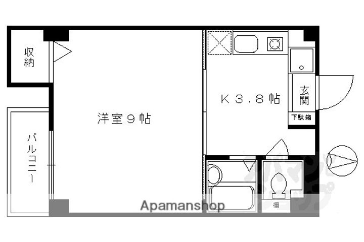 プールトゥジュール波多野5Aの間取り