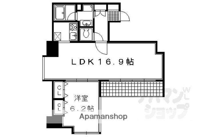 エスリード烏丸御池901の間取り