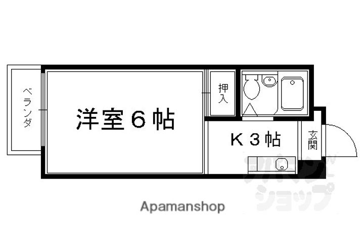 トータス溝川203の間取り