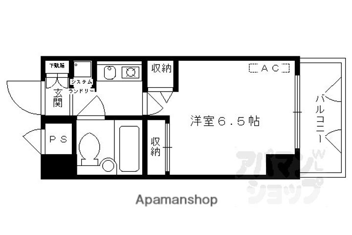 DETOMー1烏丸二条404の間取り