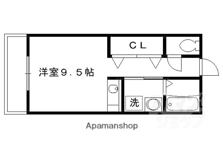 望月コーポ110の間取り