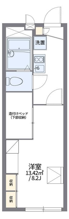 レオパレスYUMEDONOの間取り