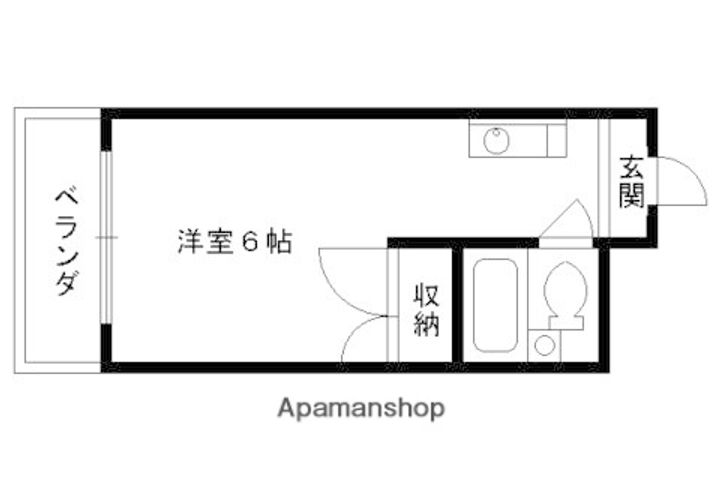 リバティハイツ201の間取り