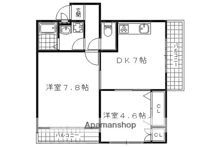レ・セーナ401の間取り