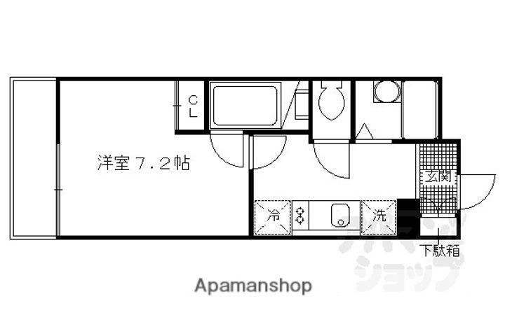 レオパレス大河原305の間取り