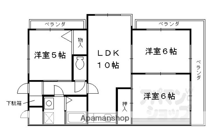 モアライフ酒井松201の間取り