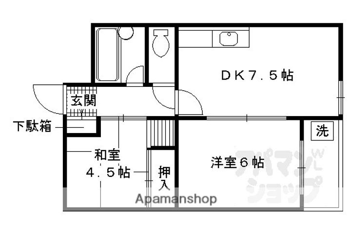 コーポ木の実202の間取り