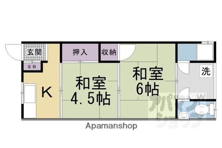 南郷マンション 東20の間取り