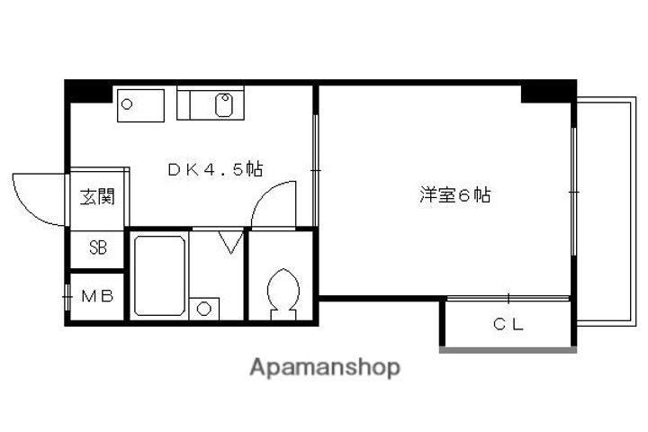 ハイツ北芳2Cの間取り