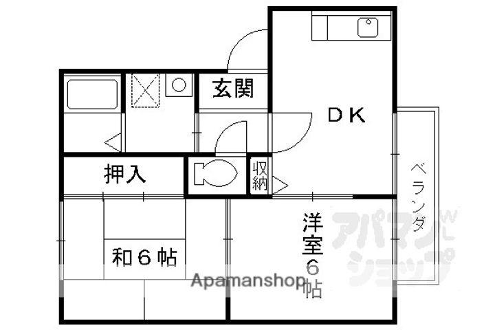 ディアコート201の間取り