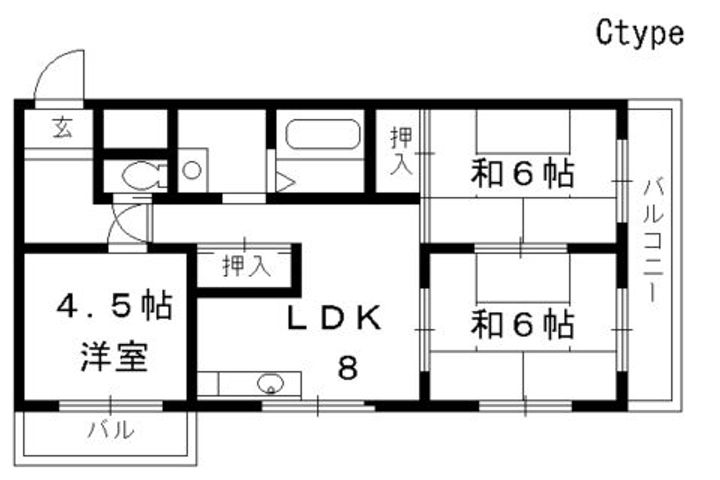 エクセレント墨染402の間取り
