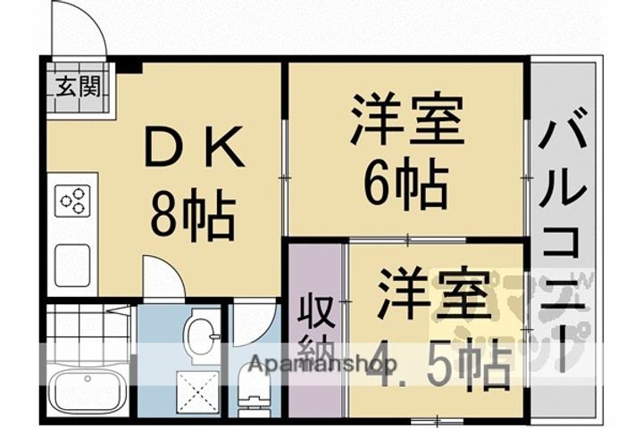 リノステイ京都沓掛401の間取り