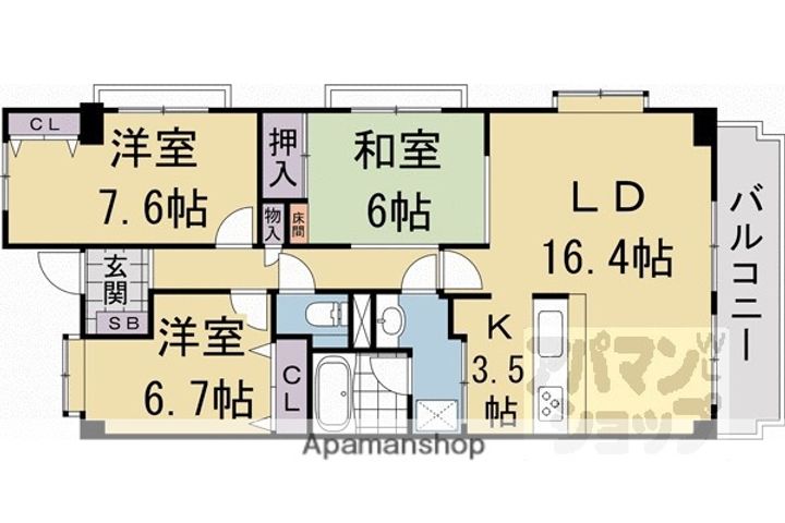 EXCELLAGE嵐山501の間取り