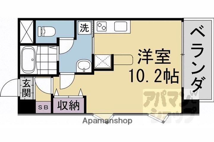 コリドール天神川601の間取り