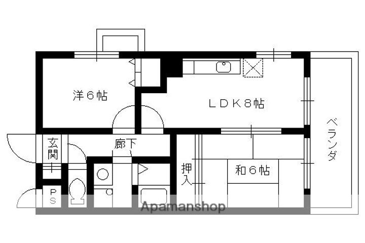 ソルレヴェンテ奥村202の間取り