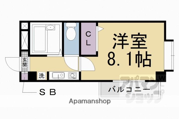 レイディアンス408の間取り