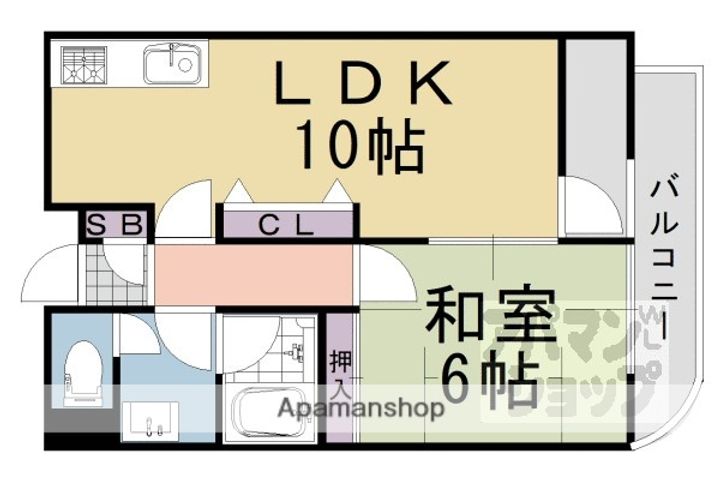 ラヴィアン河原町303の間取り