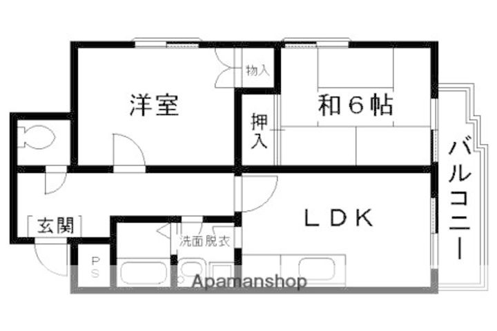 エスポワール西京極201の間取り