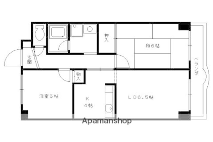 ノイシュロス御室南303の間取り