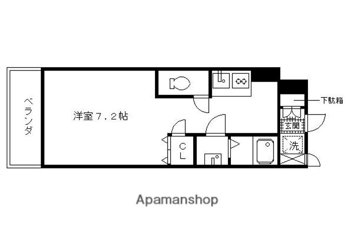 サンシティ烏丸高辻405の間取り