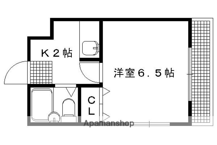 ラルブル北白川203の間取り